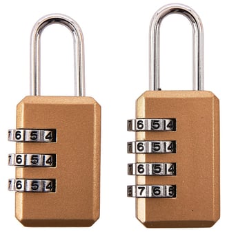 picture of Amtech 2 Piece Combination Padlock Set - [DK-T1150]