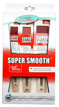picture of Axus Decor Super Smooth Brush Set Red Series - Set of 3 - [OFT-AXU/BRS3]