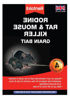 Picture of Rentokil Rodine Rat & Mouse Killer Grain Bait - 4 Sachet - [RH-PSMR12]