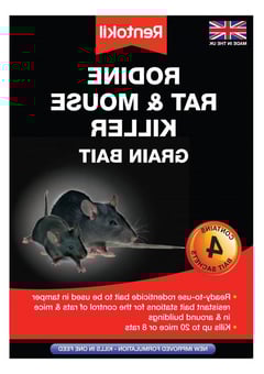 Picture of Rentokil Rodine Rat & Mouse Killer Grain Bait - 4 Sachet - [RH-PSMR12]