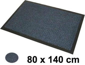 picture of Blue Commodore Barrier Mat - 80 x 140cm - 100% Polypropylene Pile - [JV-01-978] - (LP) - (DISC-W)