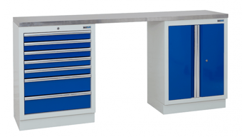 picture of BiGDUG 2041mm Wide Workbench - 7 Drawer Cabinet - 2 Door Cupboard - Stainless - [BDU-TGC501GBS] - (LP)