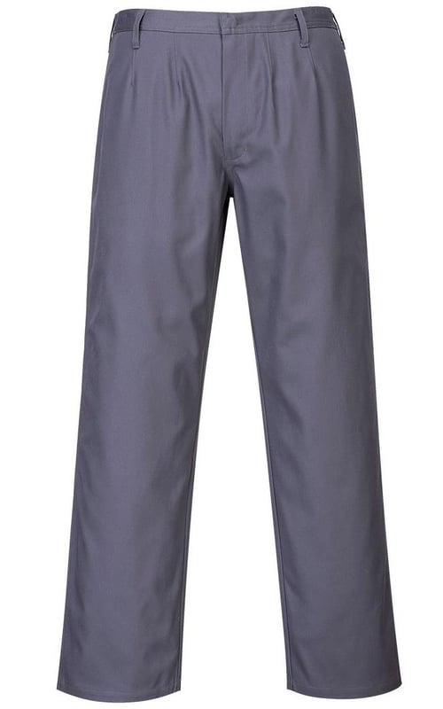 picture of Portwest - Grey Bizflame Pro Trousers - Conforms to EN ISO 11611 CLASS 1 A1 + A2 EN ISO 11612 A1 + A2 B1, C1, E3 EN1149-5 - PW-FR36GRR