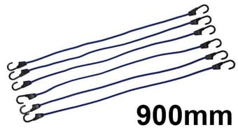 picture of Bungee Cords - 900mm Long - 8mm Thick - Pack of 6 - [SI-140823]
