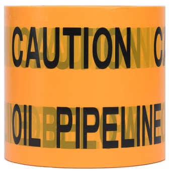 picture of Ultratape Underground Marker Tape - Oil Pipe Below - 150mm x 365m - [ULT-0026150365OOP]