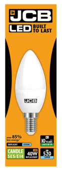 Picture of JCB - 40W - LED Opal Candle Daylight - Small Edison Screw Cap - [PD-S10982]