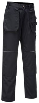 Picture of Portwest - Tradesman Holster Trouser - Black - Regular Leg - PW-C720BKR - (DISC-R)