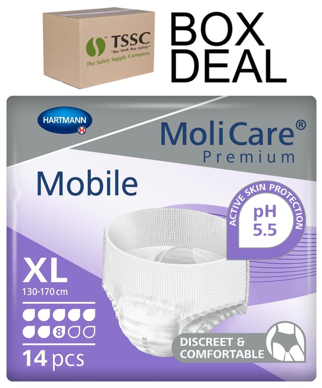 MoliCare Premium Mobile 8 Drops - Extra Large - Box Deal Pack of 5 - [IH-HMD-915874] - (LP)