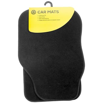 picture of AA Black without Heel-pad Car Mats - Set of Four - [SAX-AA9966]