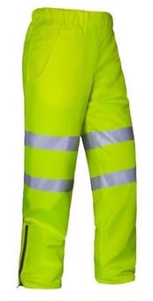 picture of Aqua Hi-Vis Ripstop Breathable Yellow Over Trouser - FU-TR661YEL