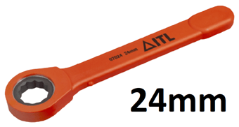 picture of ITL - Insulated Ratchet Ring Spanner - 24mm - [IT-07024]
