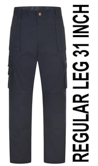 picture of Uneek Unisex Super Pro Trouser Regular "31” Inside Leg - Navy Blue - UN-UC906R-NVY
