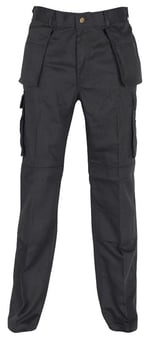 Picture of Absolute Apparel AA Utility Cargo Trousers - Tall Leg Black - AP-AA755T