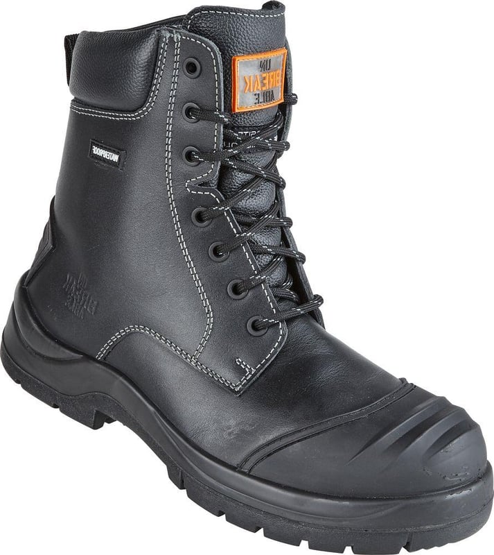 picture of S3 SRC - Trench-Master Fully Waterproof Metal Free Combat Safety Boot with Rhino Ridge Bump Cap & Kickplate - Conforms to EN ISO 20345:2011 - BR-8105