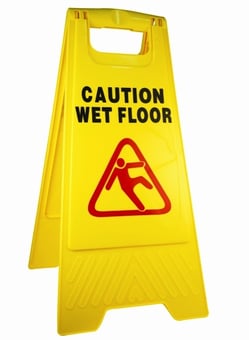 picture of Jsp Caution Wet Floor Safety Sign A-Frame Yellow - [JS-HBD110-500-200]