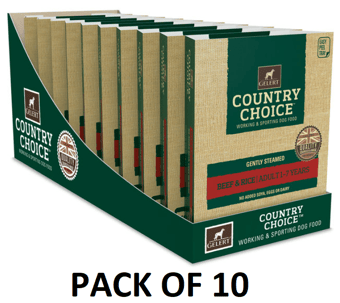 picture of Gelert Country Choice Tray Dog Food Beef 10 x 395g - [CMW-GELCCTB0]