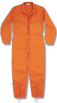 Picture of Orange Continental Style Flying Coverall - Cotton- Waist Adjusters - RT-COFL-L-ORANGE