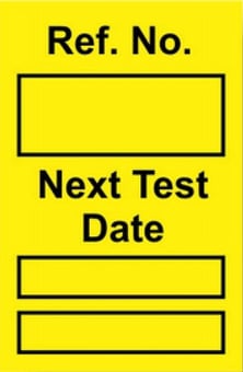 Picture of Next Test Mini Tag Insert - Yellow (Pack of 20) - [SCXO-CI-TG60Y]
