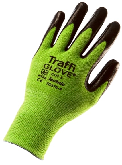 TraffiGlove Technic with Rugged Nitrile Coating to the Palm Area - TS-TG575 - (DISC-W)