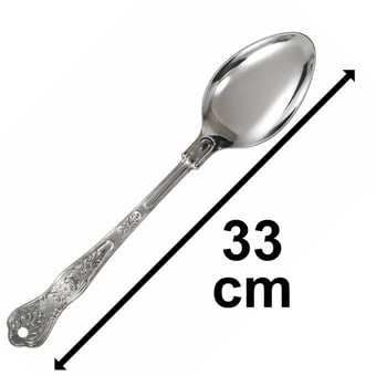 picture of Prima Stainless Steel Serving Spoon with Hanging Hole - 33 cm - [PD-17269C]