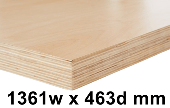 picture of BiGDUG 38mm Multiplex Worktop - 1361w x 463d mm - [BDU-TGW3M]