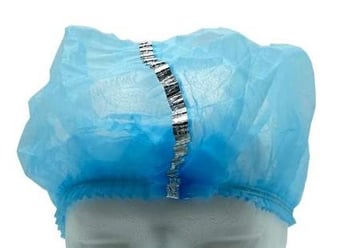 Picture of Detectamet - Metal Detectable Non Woven Disposable Mob Caps Standard Version - Box of 1000 - DT-446D-T662-P01-X32