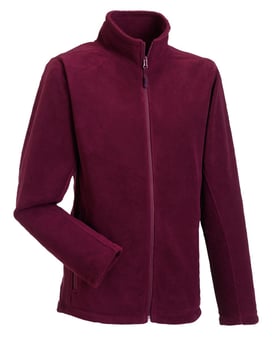 Picture of Russell Men's Full Zip Outdoor Fleece - Burgundy Red - BT-8700M-BUR
