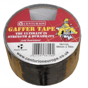 picture of 50mm x 10m - Waterproof Industrial Gaffer Cloth Tape - Black - [SCXO-CI-TA112L]