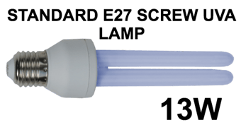 picture of Wemlite BL368 13 Watts E27 Screw UVA Lamp For Fly Killers - [BP-LL13WX-W]