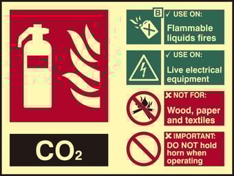 Picture of Spectrum Fire Extinguisher Composite - CO2 - PHO 200 x 150mm - [SCXO-CI-17180]