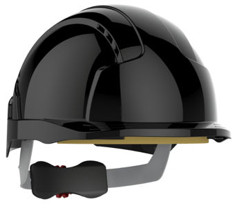 Picture of JSP EVOLite Black Vented Safety Helmet - [JS-AJD170-001-100]