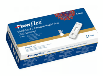 picture of Flowflex SARS-COV-2 Antigen Rapid Test Kit - Pack of 5 - [DTS-TESTS-NASAL-FLOWFLEX-5TESTS]