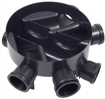 picture of 450 DIA - 5 Inlet PPIC Base Stepped Invert - Used For Underground Drainage - CD-CDU453 - (DISC-W)