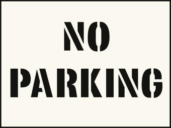 picture of No Parking Stencil (400 x 600mm) - SCXO-CI-9525J