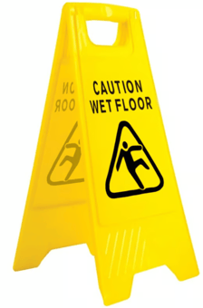 Picture of Way4Now - Caution Wet Floor - Yellow Portable A-Frame Safety Sign - Box Deal of 20 - [IH-SHU-E-NS-5-F-WF] - (MP)