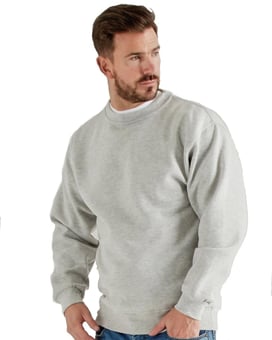 picture of UCC Heavyweight Unisex Heather Grey Sweatshirt - BT-UCC002-HTGREY