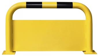 Picture of BLACK BULL Protection Guard with Under-run Protection - Indoor Use - Total Height: 600, Width: 1000mm and Underrun Height: 400mm - Yellow/Black - [MV-196.17.619]