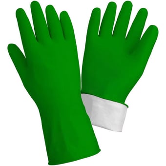 picture of KleenMe Domestic Green Gloves - Pair - [FA-545120] - (DISC-R)