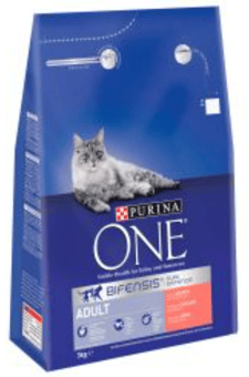 picture of Purina One Adult Salmon Dry Cat Food 3kg - [BSP-238650]