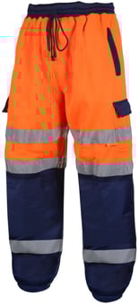 Picture of Superior Hi Vis Joggers - Orange & Navy - BI-197 - (DISC-W)