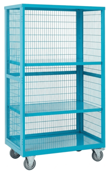 Picture of QMP Boxwell Trolley Without Doors - Light Blue - Steel - 1655H x 900W x 600D - [QM-XW169060MUXX] - (LP)