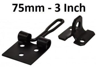 picture of EXB Wire Hasp & Staple - 75mm (3") - Single - [CI-SP83L]