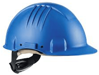 picture of 3M - Blue High Heat Helmet Polyamide with Glass Fibre - Ratchet - Not Ventilated - [3M-G3501M-BB]