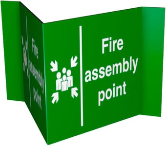 Picture of Fire Assembly Point Sign - 400 x 600Hmm - 3mm Foamex - [AS-PRO6-FOAM]