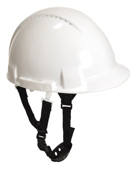 picture of Portwest - PW97 Monterosa White Safety Vented Helmet With Y Chin Strap - [PW-PW97WHR]