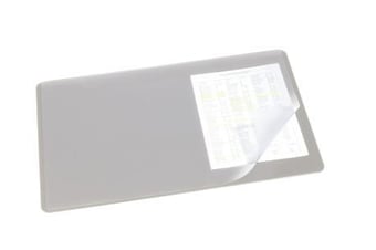 picture of Durable - Desk Mat with Transparent Overlay - 530 x 400 mm - Grey - Pack of 5 - [DL-720210]