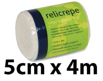 picture of Relicrepe Crepe Bandage HQ - 5cm x 4m - 100% Cotton - [RL-703]