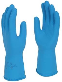 picture of Polyco Nitri-Tech Lite Unlined Blue Nitrile Synthetic Glove- BM-91
