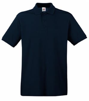 picture of Fruit Of The Loom Deep Navy Blue 3 Button Premium Polo  - AP-F63218-DNAV