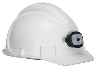 picture of Portwest - Magnetic USB Rechargeable Helmet Light - Brightness 150 Lumens - Black - [PW-HV29BKR]